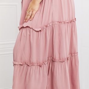 Summer Days Full Size Ruffled Maxi Skirt